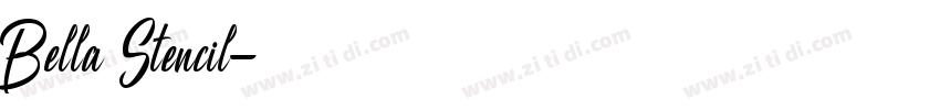 Bella Stencil字体转换